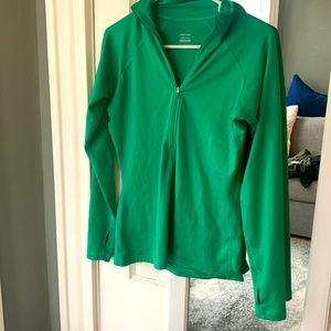 Nike Pro Green workout fleece lining